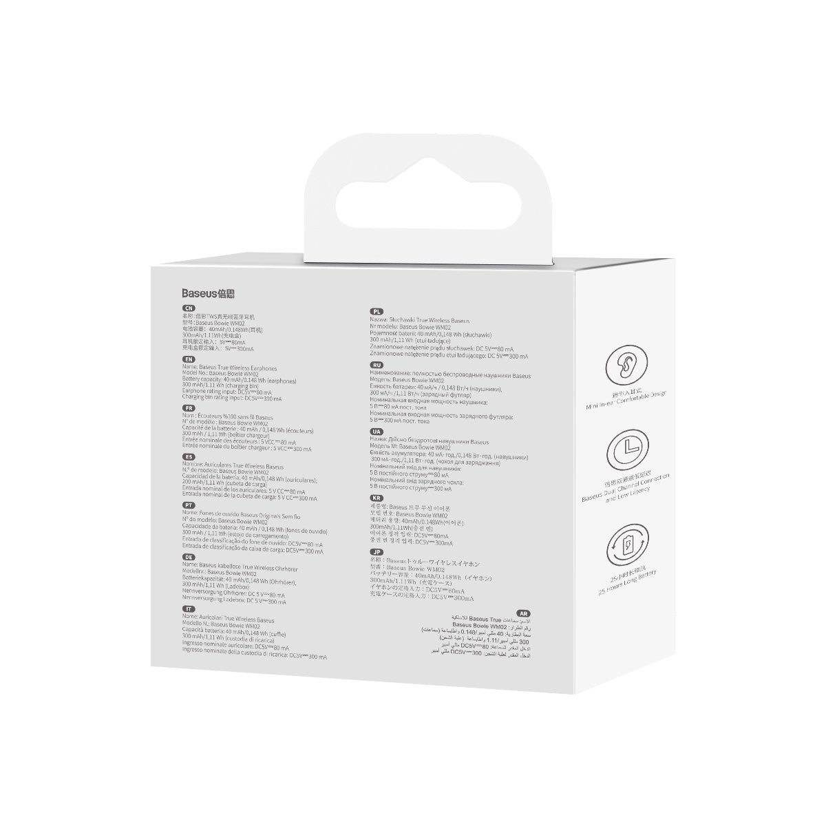 Baseus Bowie WM02 True Wireless Earphones Black