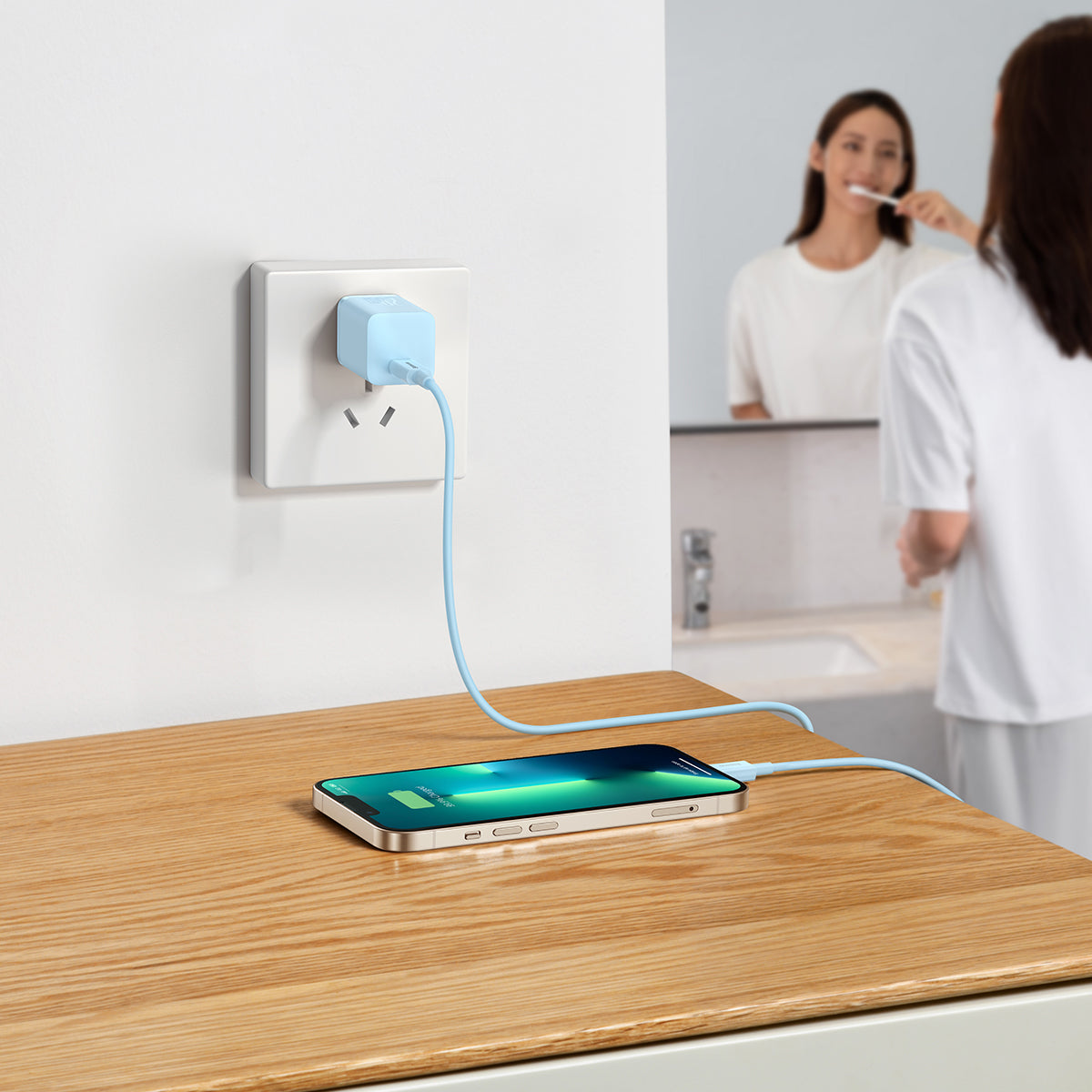 Baseus GaN5 Fast Charger Type C 20W CN Mini Sierra Blue