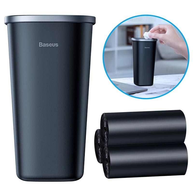 Baseus Car Trash Bin Auto Organizer Car Trash Can Storage Bag Rubbish Garbage Box Dust Case Holder Waste Bag