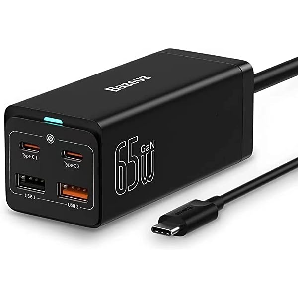 Baseus GaN3 Pro Desktop Fast Charger Dual Type C + Dual USB 65W CN
