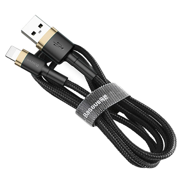 Baseus Cafule Cable USB For iPhone 2.4A 1m Gold + Black