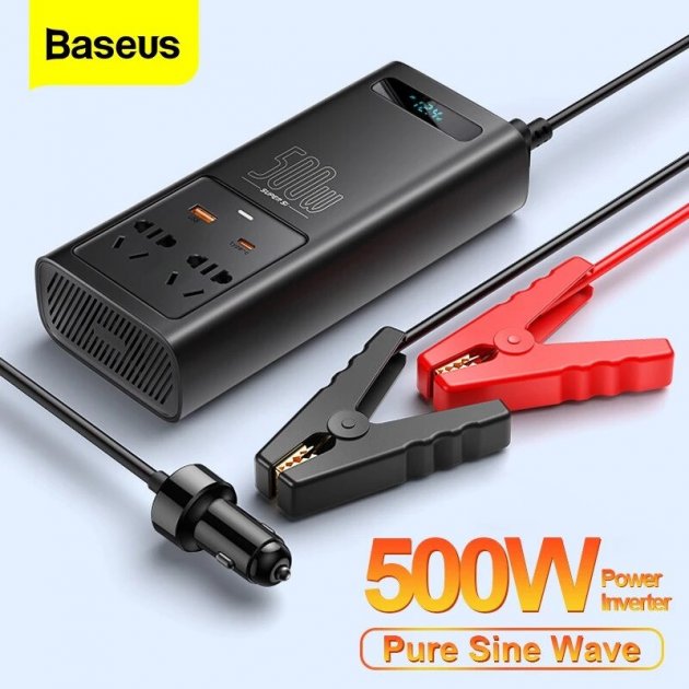Baseus Super Si Power Inverter 500W (220V CN/EU ) Black