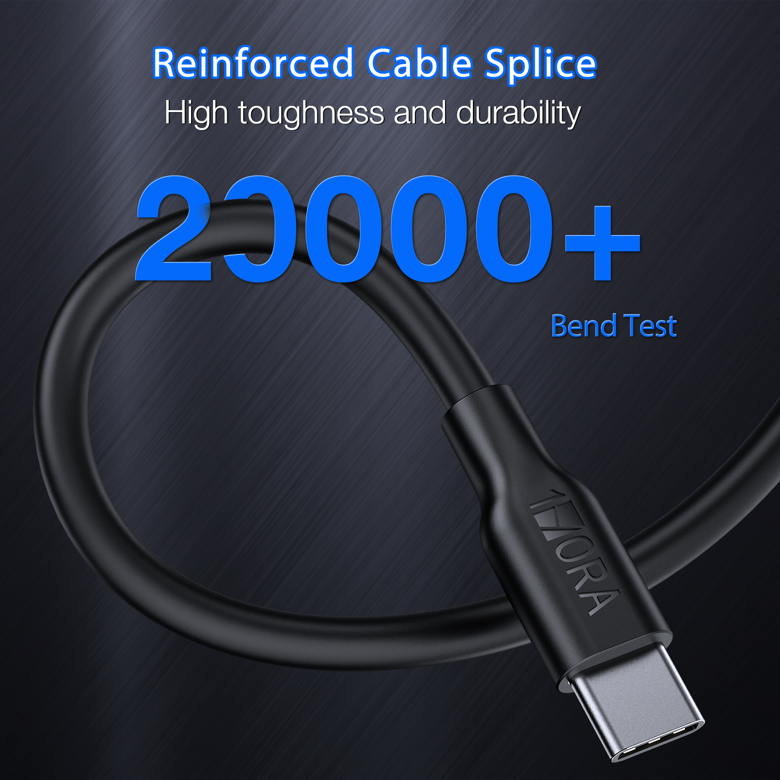 1HORA V8 Series /TYPE C to C 3A Cable1m Black (CAB252N-300)