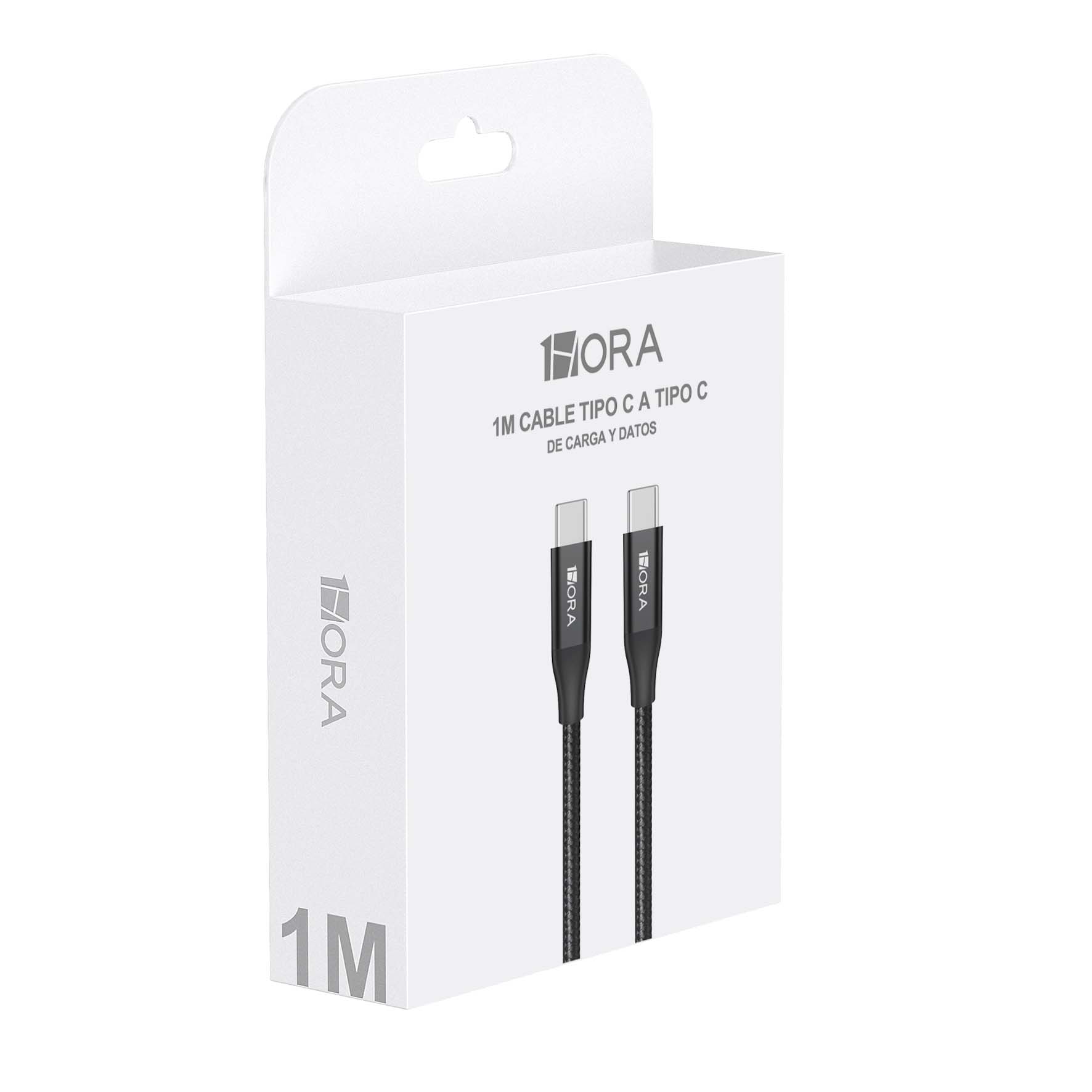 1HORA V8 Series 3A High Density Braided Data Cable TYPE C TO C