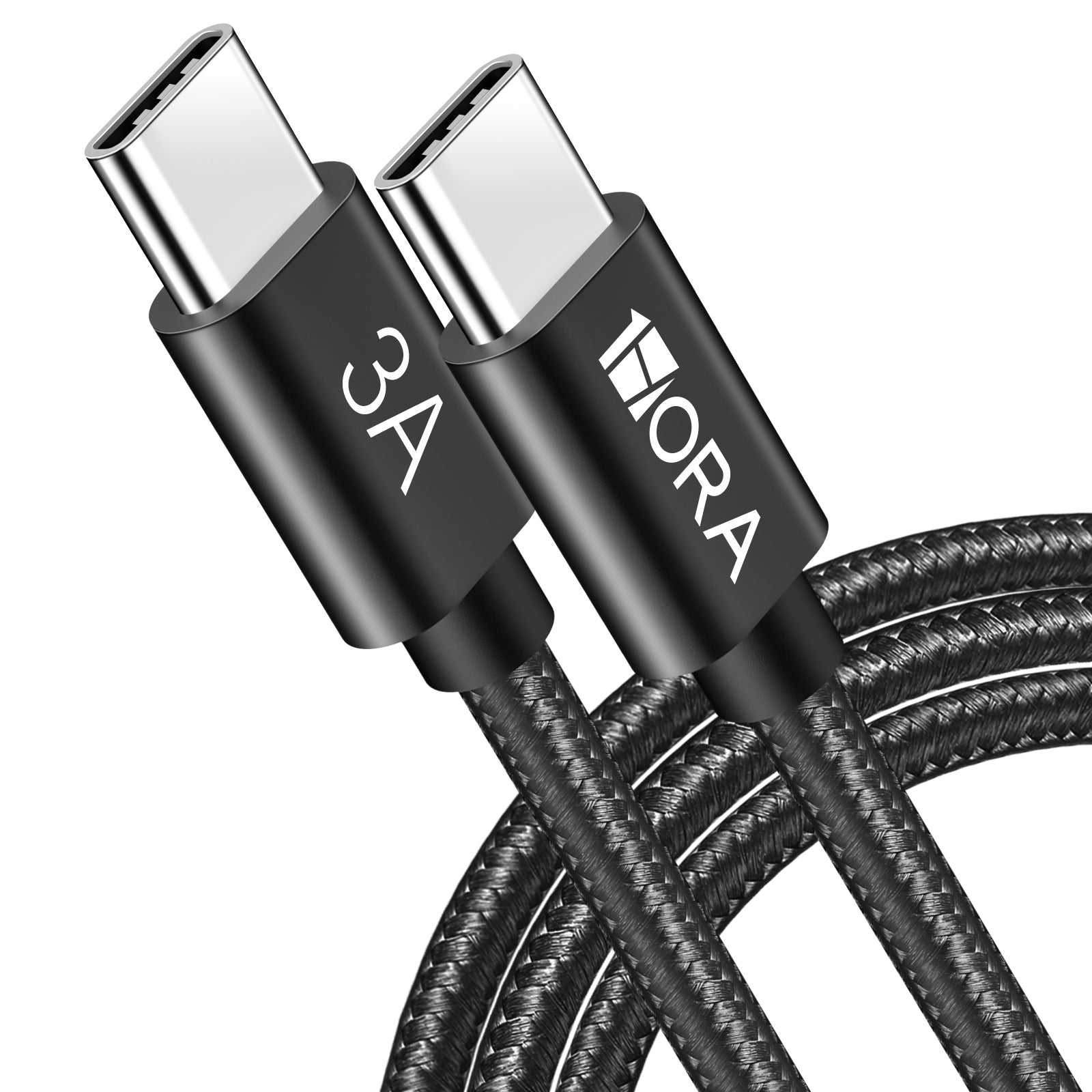 1HORA V8 Series 3A High Density Braided Data Cable TYPE C TO C