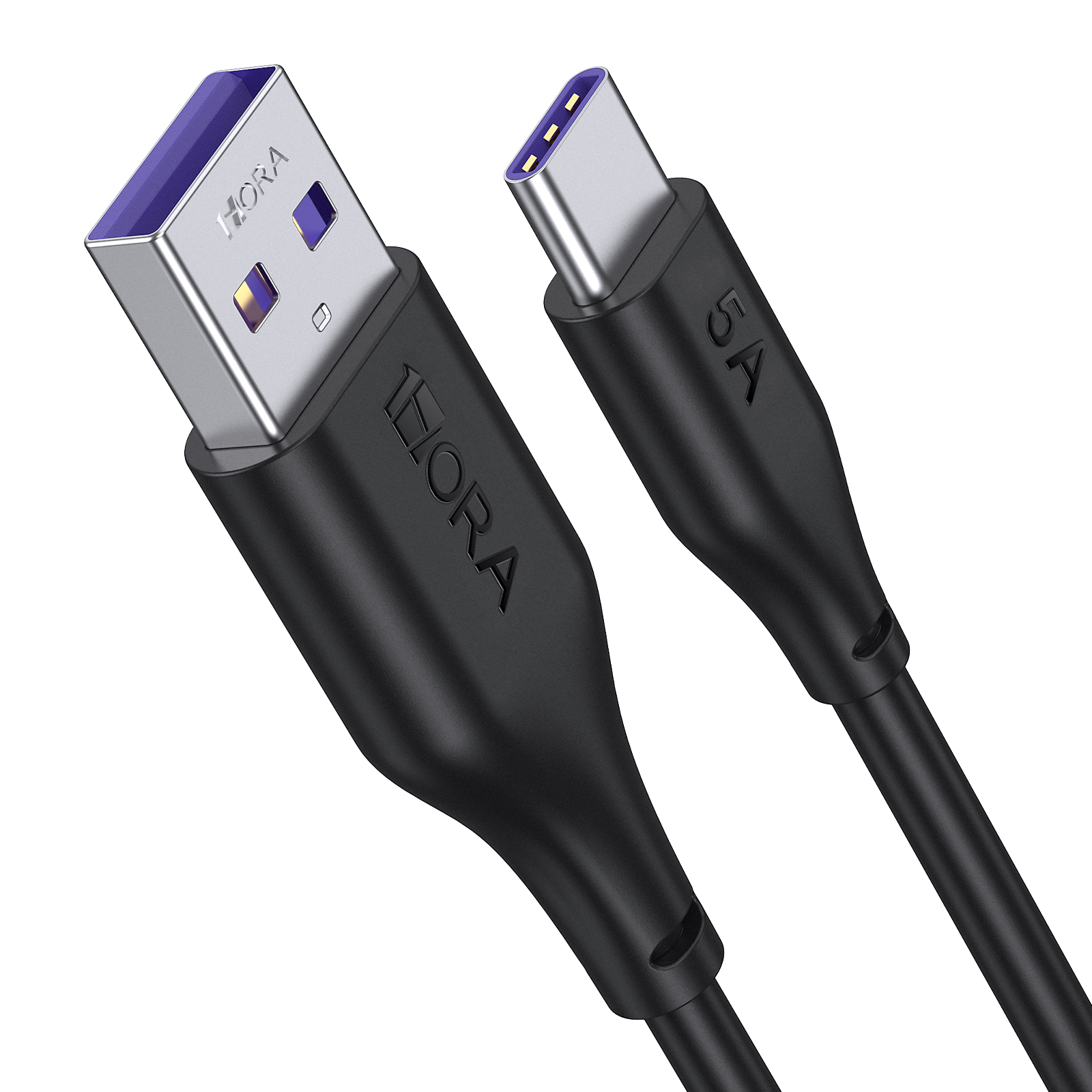 1HORA V8 Series 5A High Density PVC Data Cable TYPE U TO C 1m White (CAB268N)