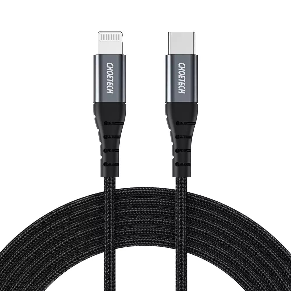 IP0042 Choetech 3m MFi USB-C to Lightning Cable black