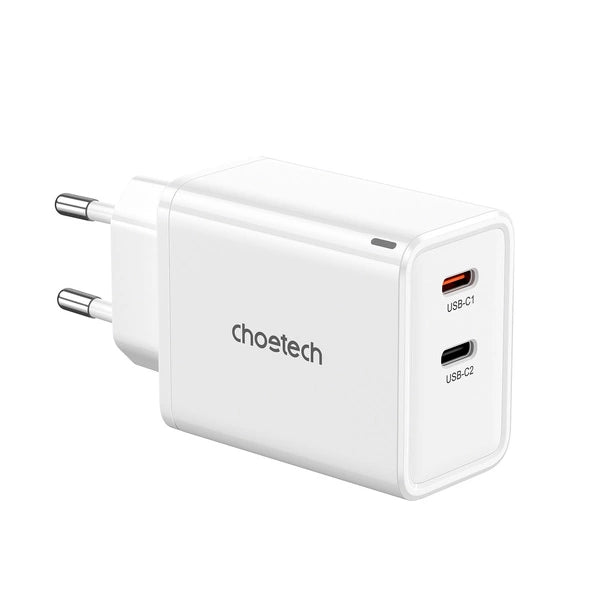 PD6013 Choetech Dual Type-c GaN PD65W wall Charger