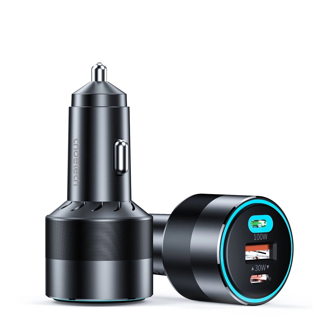 TC0011 130W Dual USB-C+ USB-A Fast Car Charger
