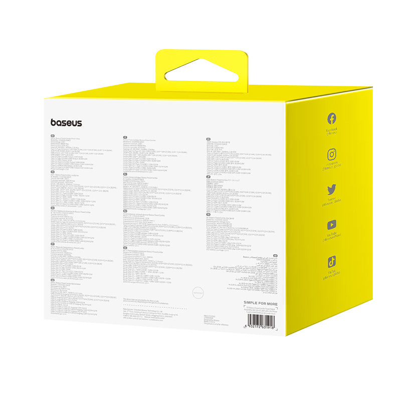 Baseus PowerCombo Tower Digital PowerStrip 3AC+2U+2C 35W