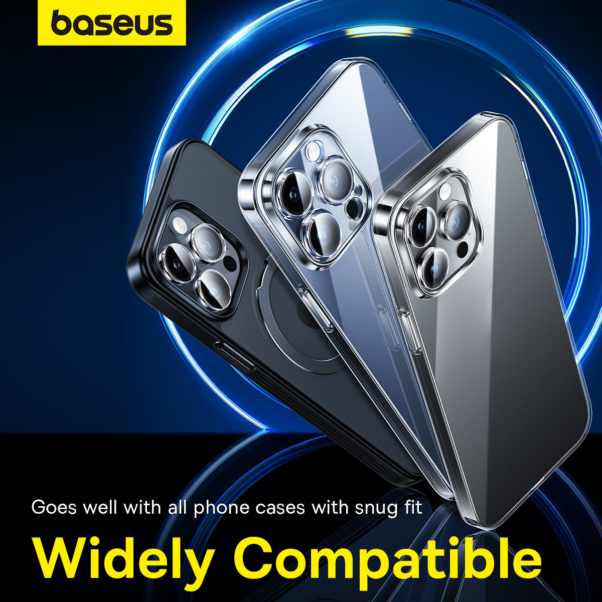 Baseus iPhone 15 Pro/15 Pro Max Corning Series HD Camera Lens Protector, Clear (Pack of 1 with cleaning kit)