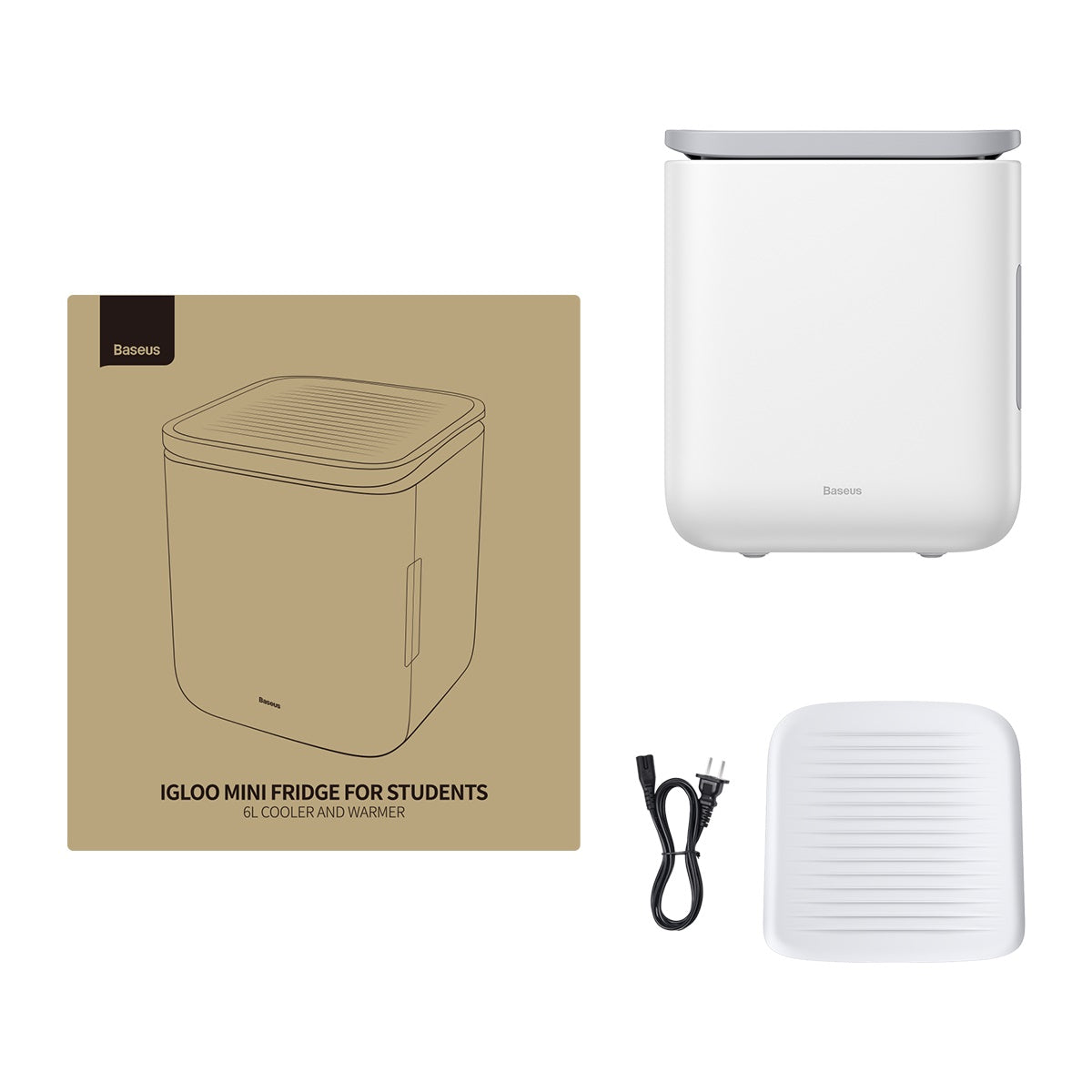 Baseus Igloo Mini Fridge | 6L Cooler and Warmer 220V CN