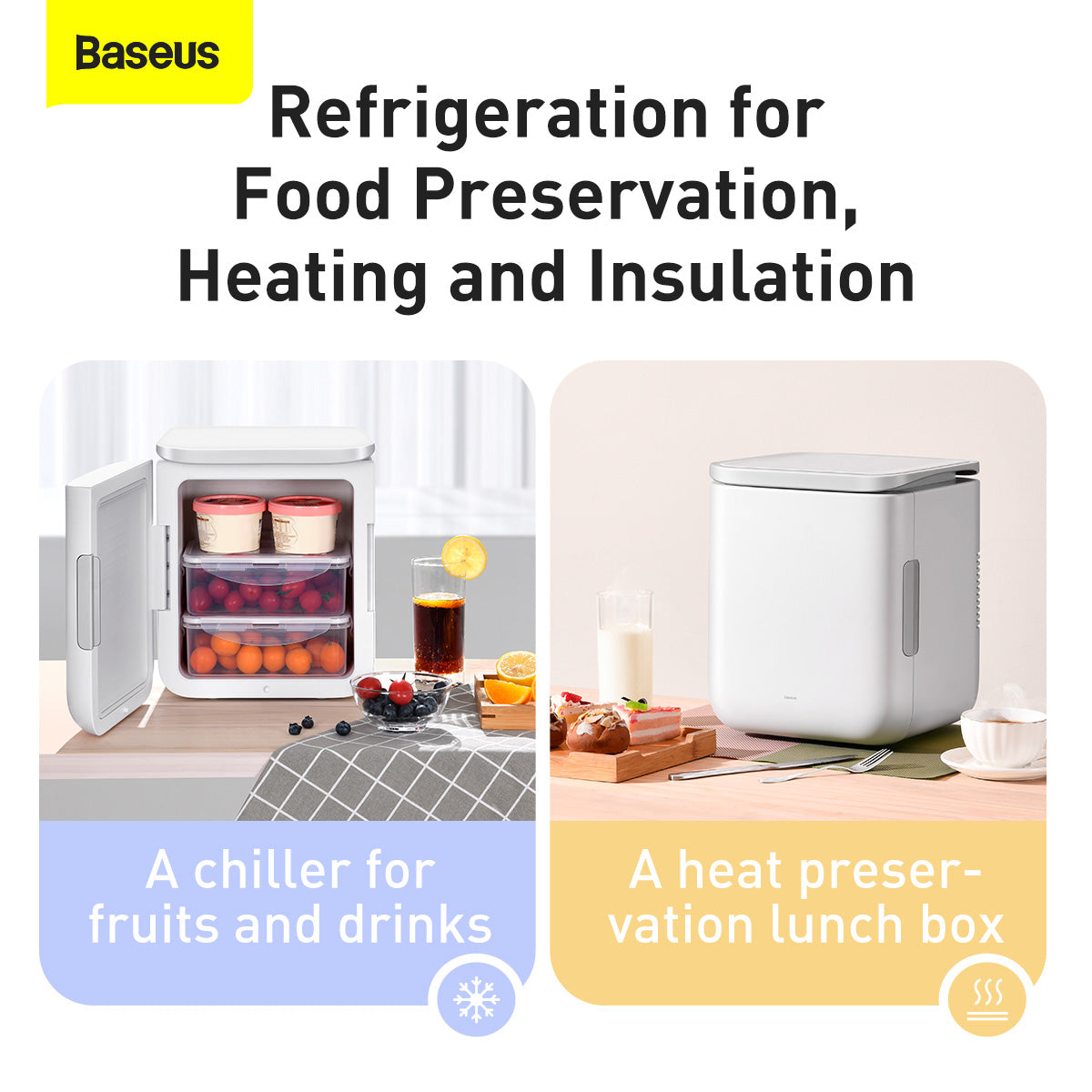Baseus Igloo Mini Fridge | 6L Cooler and Warmer 220V CN