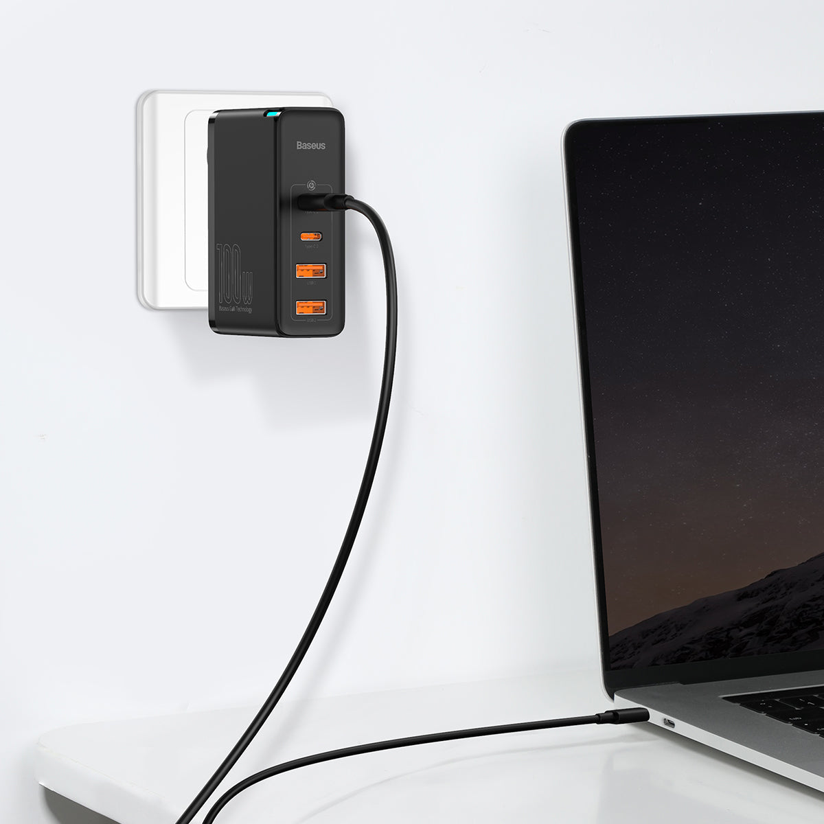 Baseus GaN2 Pro Quick Charger 2C+2U 100W CN Black