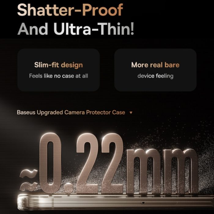 iPhone 16 Pro/16 Pro Max Phone Case with Lens Protector Baseus Simple Series
