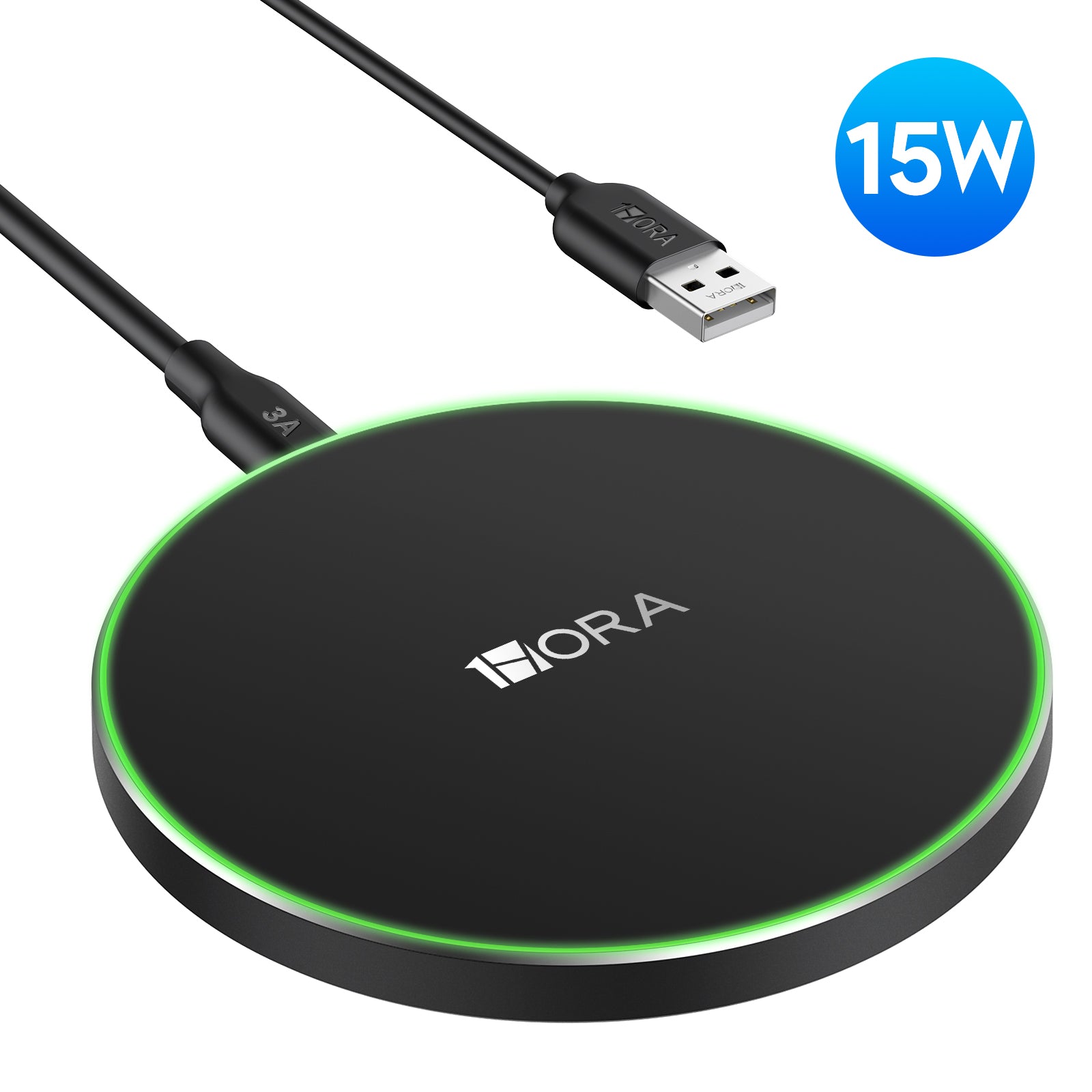 1Hora Simple Wireless Charger Black (GAR151)