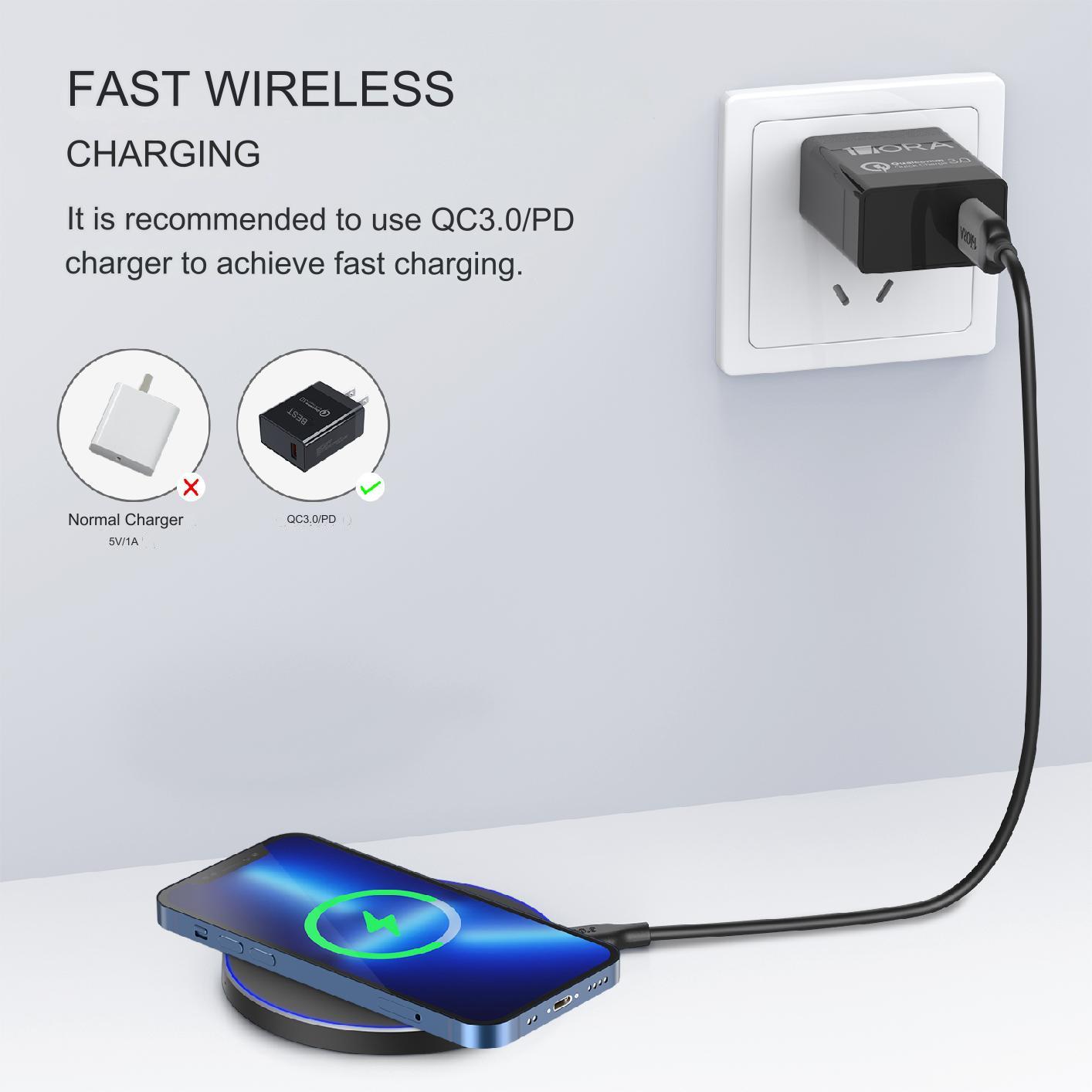 1Hora Simple Wireless Charger Black (GAR151)
