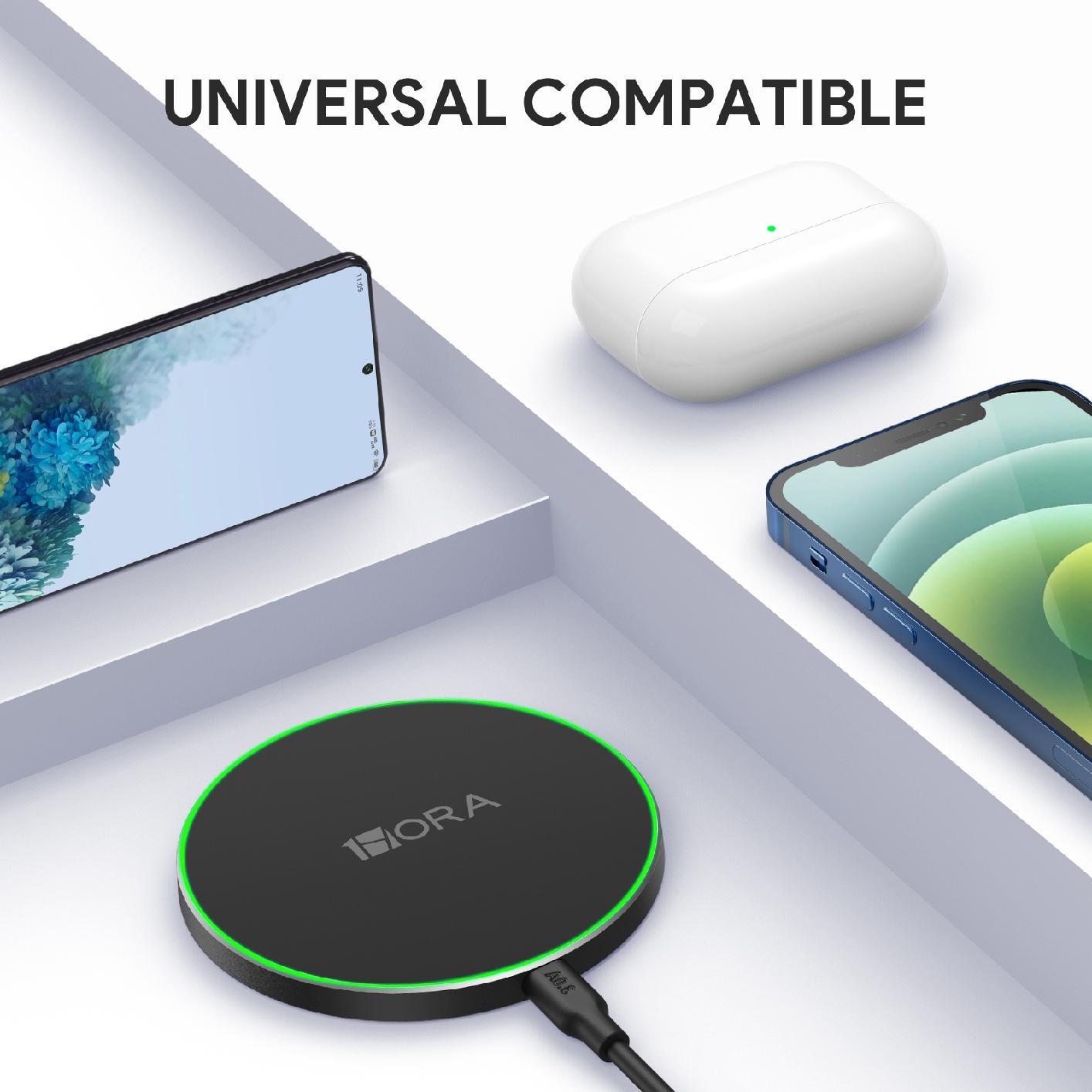 1Hora Simple Wireless Charger Black (GAR151)