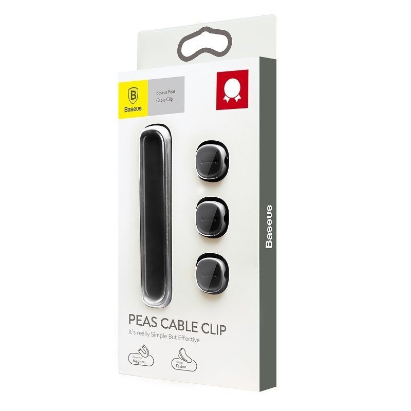 Baseus Peas Cable Clip Black