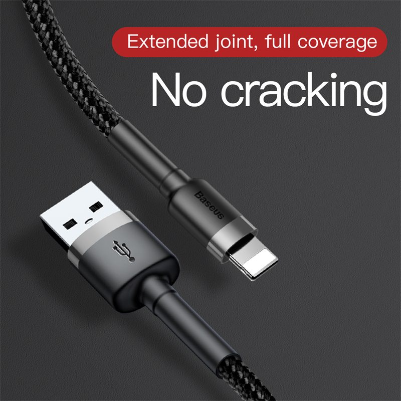 Baseus Cafule Cable USB For iPhone 2.4A 1m Gold + Black