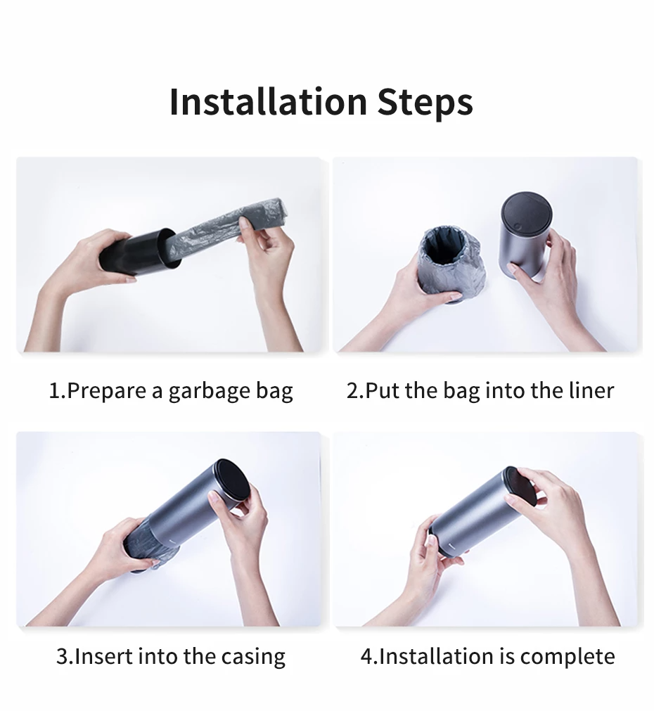 Baseus Gentleman Style Vehicle-mounted Trash Can Dark gray