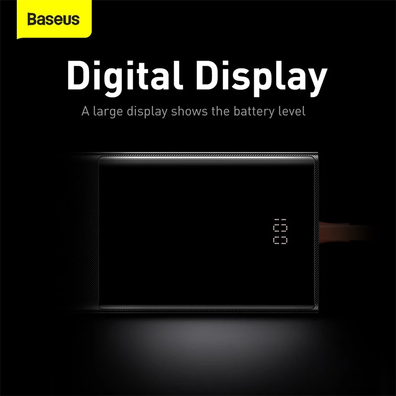 Baseus Elf Type-C 65W Three-Ports 20000mAh Power Bank