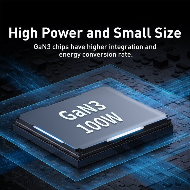 Baseus GaN3 Pro 100W Desktop Fast Charger Dual USB+Dual Type C CN
