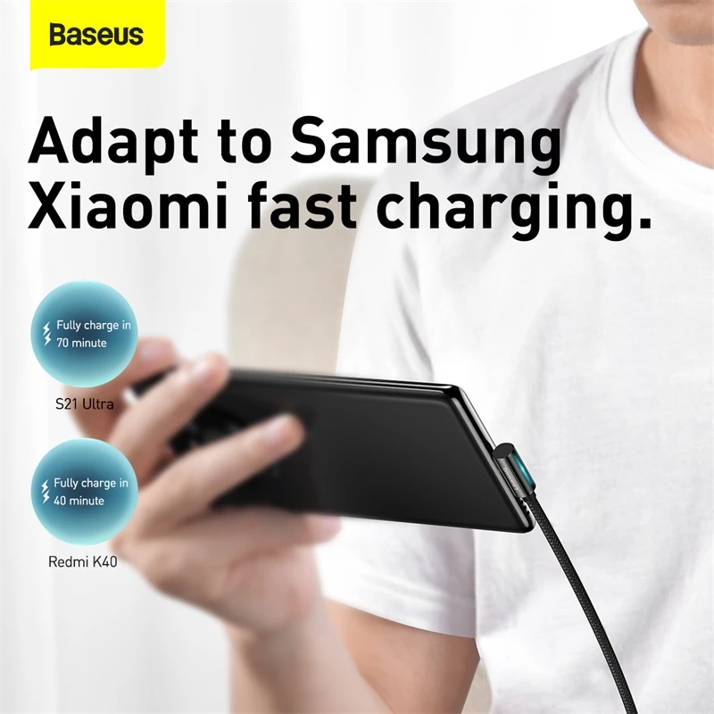 Baseus Legend Elbow Fast Charging Data Cable Type-C to Type-C 100W