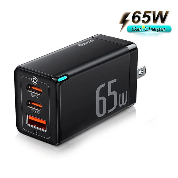 Baseus GaN5 Pro Fast Charger 2C+U 65W CN Wall Charger