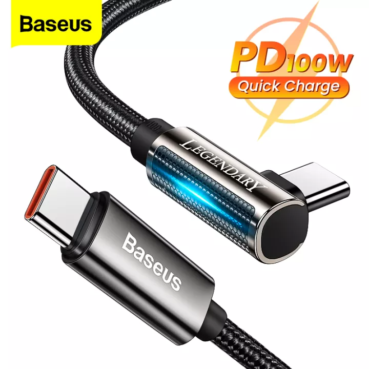 Baseus Legend Elbow Fast Charging Data Cable Type-C to Type-C 100W