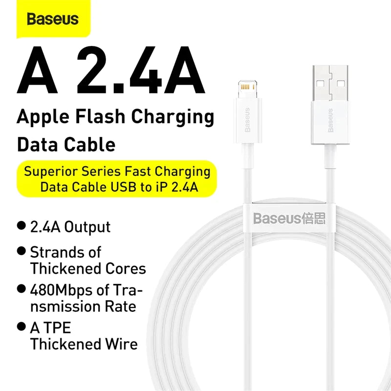 Baseus Data Cable Superior Series USB to iP 2.4A