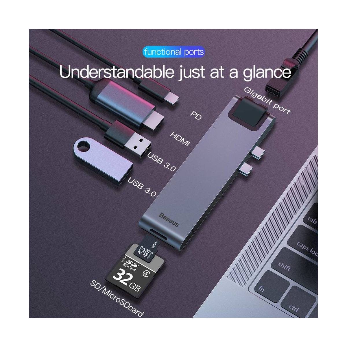 Baseus Thunderbolt C+ Hub Pro Seven-In-One