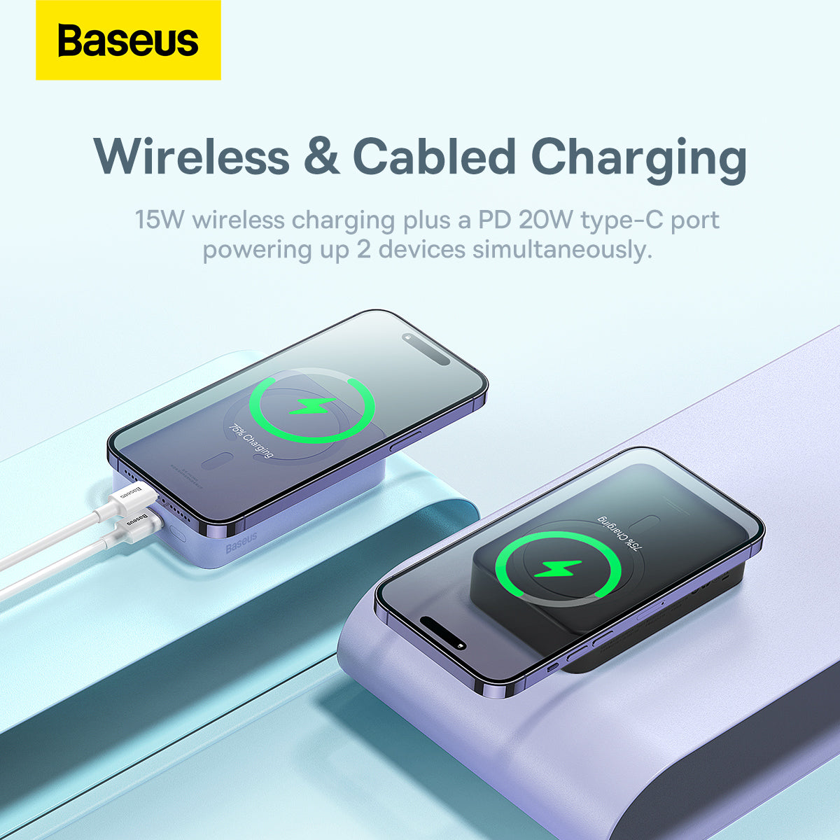 Baseus Magnetic Mini Wireless Fast Charge Power Bank 20000mAh 20W