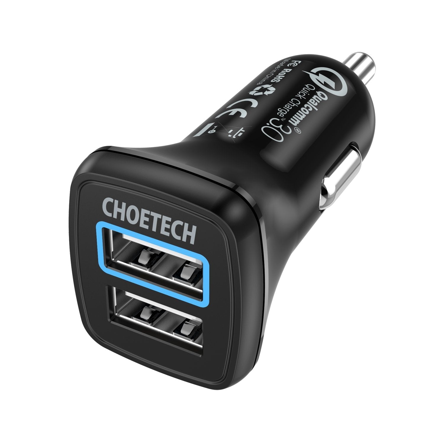 C0051 Choetech QC 30W Car Charger With USB Cable