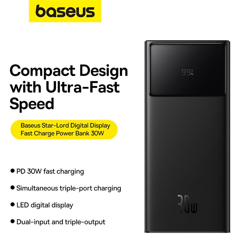 Baseus Star-Lord Digital Display Fast Charging Power Bank 20000mAh 30W