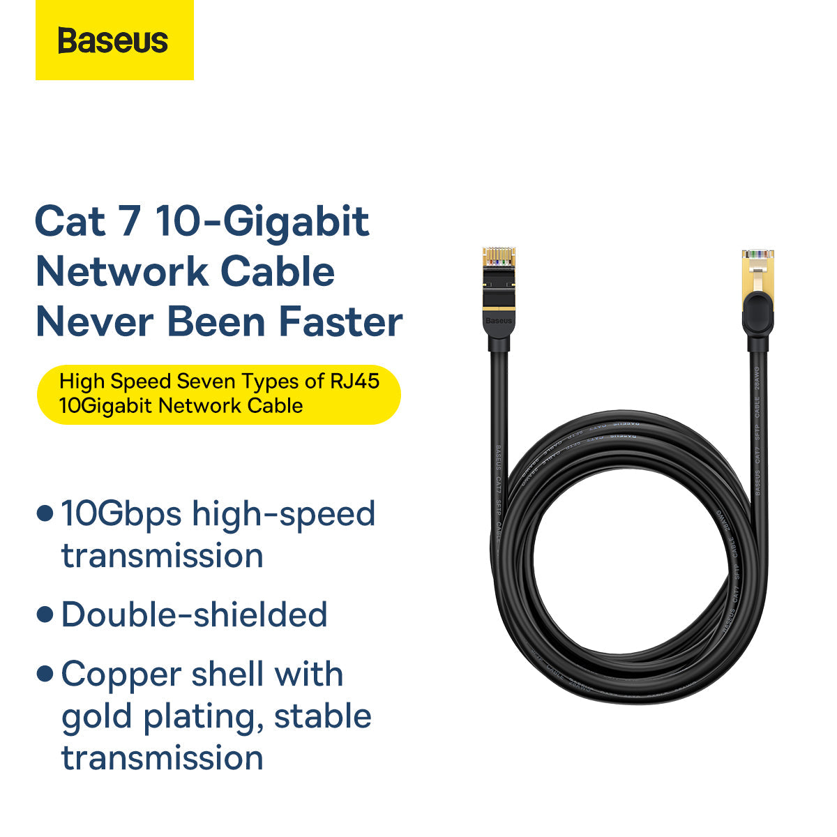 Baseus High Speed Seven Types Of RJ45 10Gigabit Network Cable Round Cable