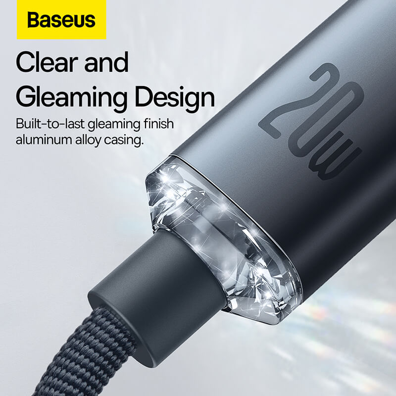 Baseus Fast Charging Data Cable Type-C to iP 20W | Crystal Shine Series