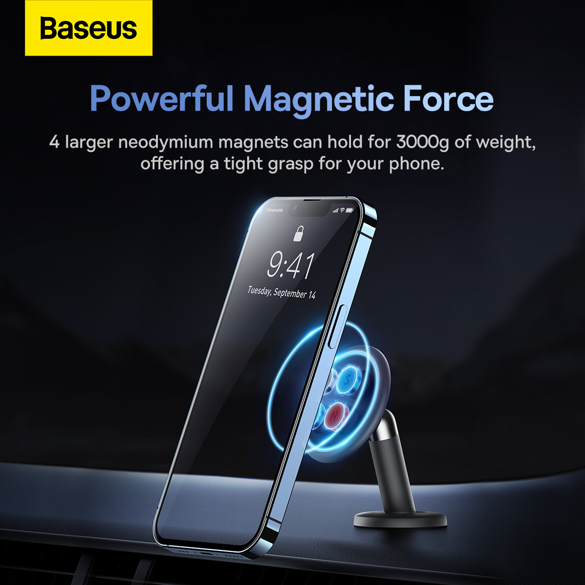 Baseus C01 Magnetic Phone Holder (Stick-on Version) Black