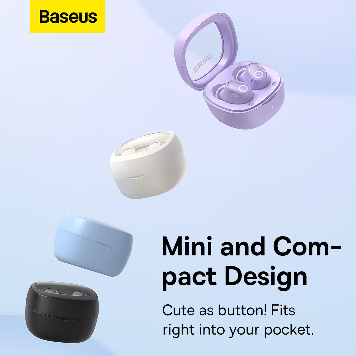 Baseus Bowie WM02 True Wireless Earphones Creamy-white