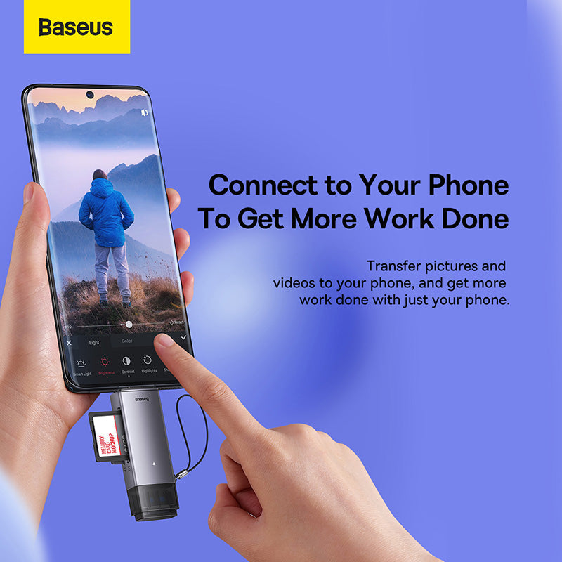 Baseus Lite Series USB-A & Type-C to SD/TF Card Reader