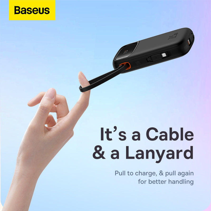 Baseus Qpow2 Dual-Cable Digital Display Fast Charge Power Bank 20000mAh 22.5W