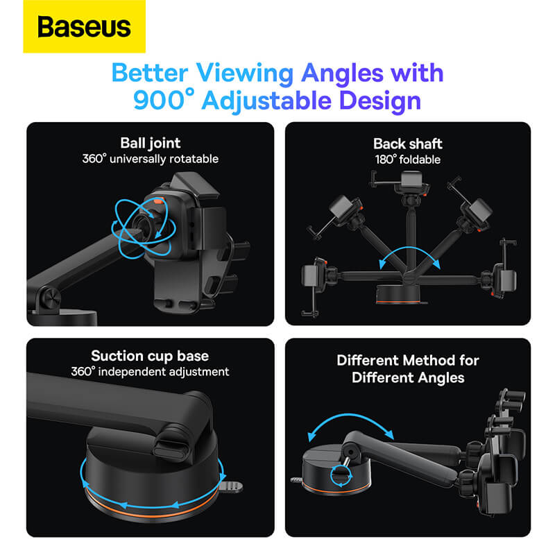 Baseus Easy Control Clamp Car Mount Holder (Suction Cup Version)