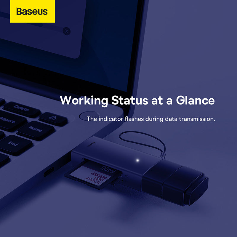 Baseus Lite Series USB-A & Type-C to SD/TF Card Reader