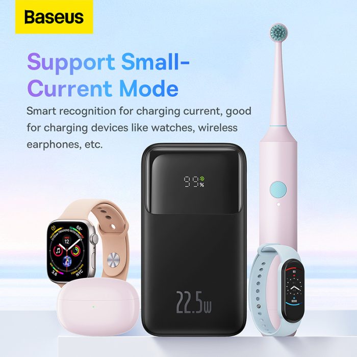 Baseus Comet Series Dual-Cable Digital Display Fast Charge Power Bank 10000mAh 22.5W