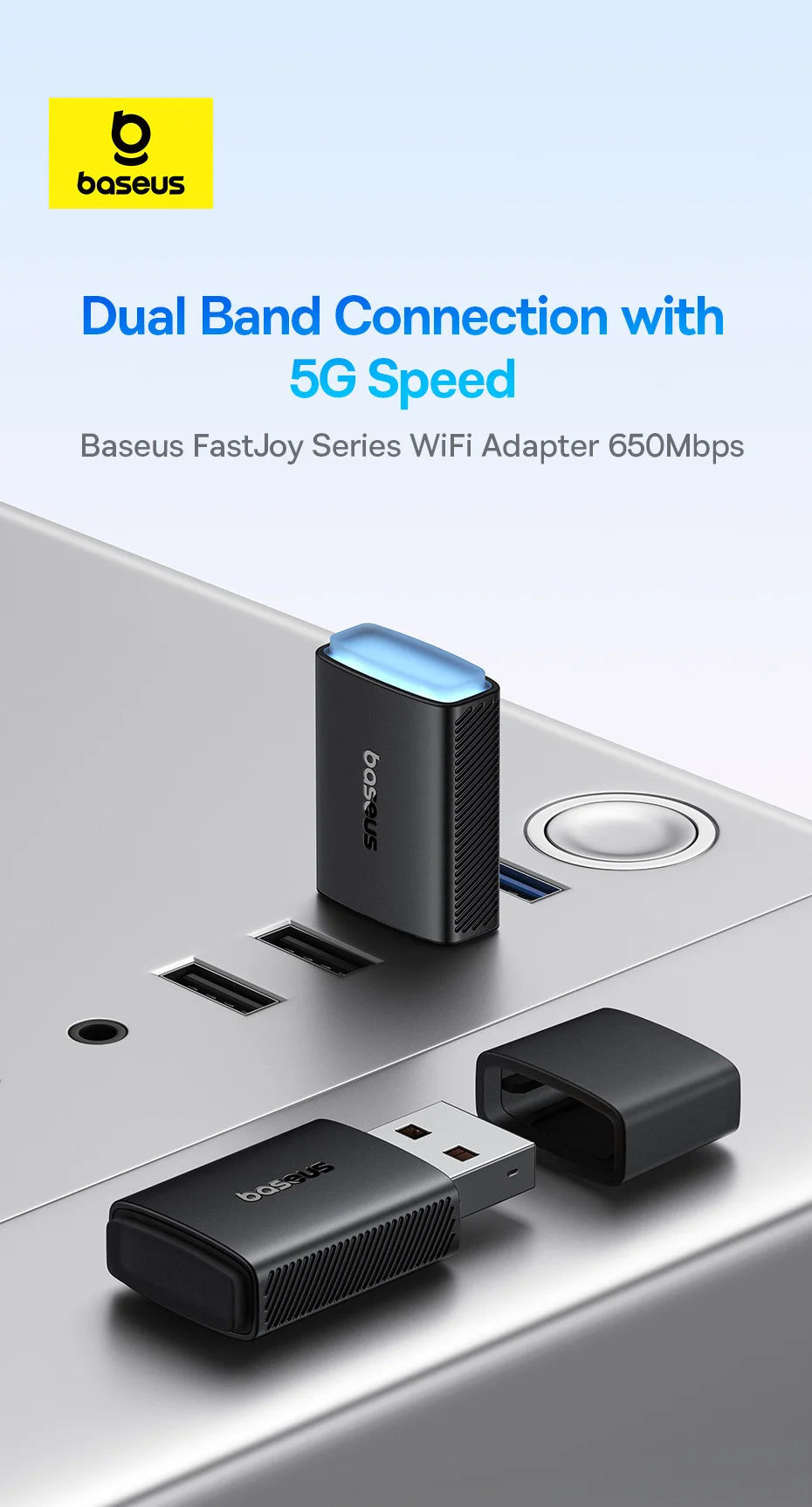 Baseus WiFi Adapter 650Mbps | FastJoy Series