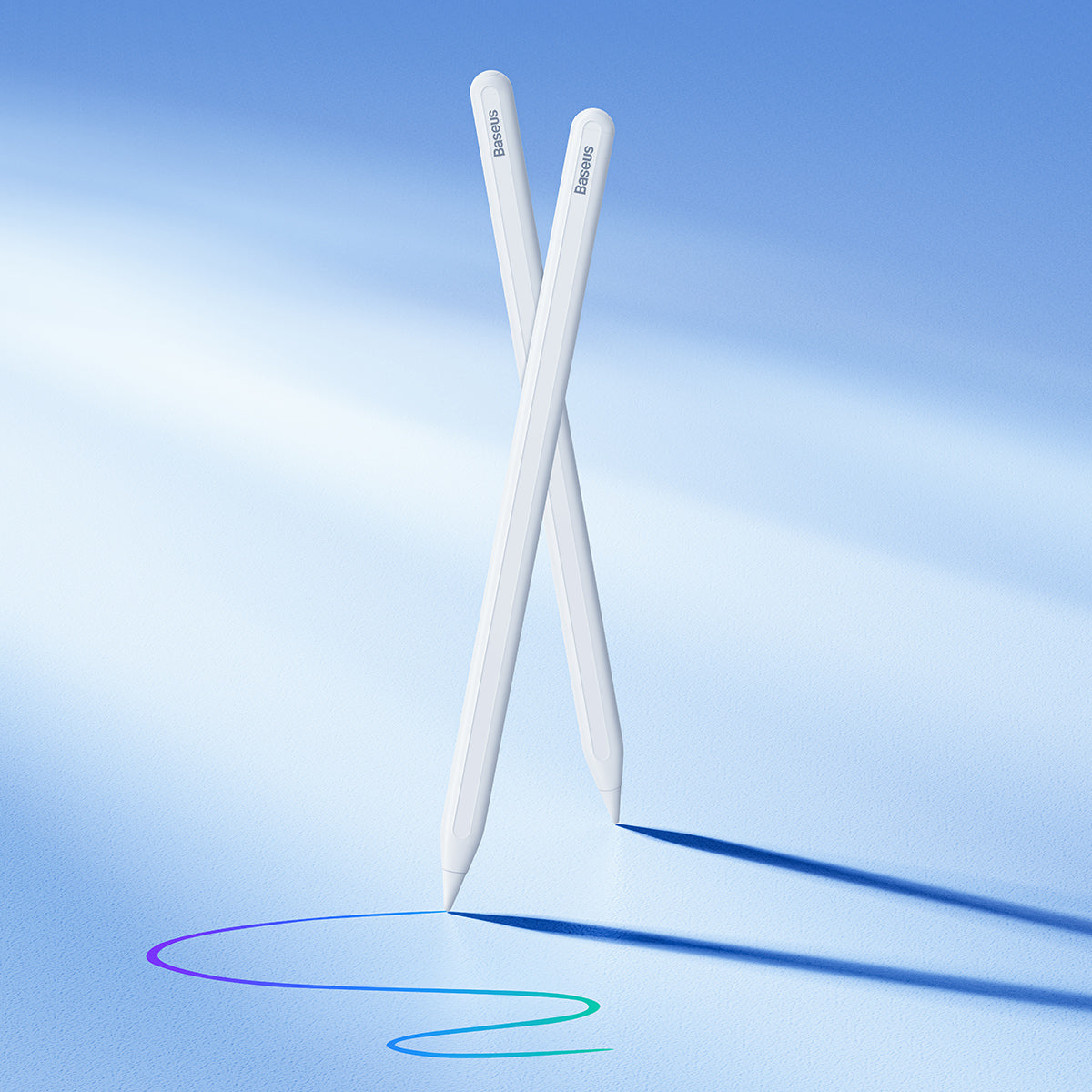 Baseus Smooth Writing Wireless Charging Stylus (Active Version) (Including: Active stylus tip*1) White