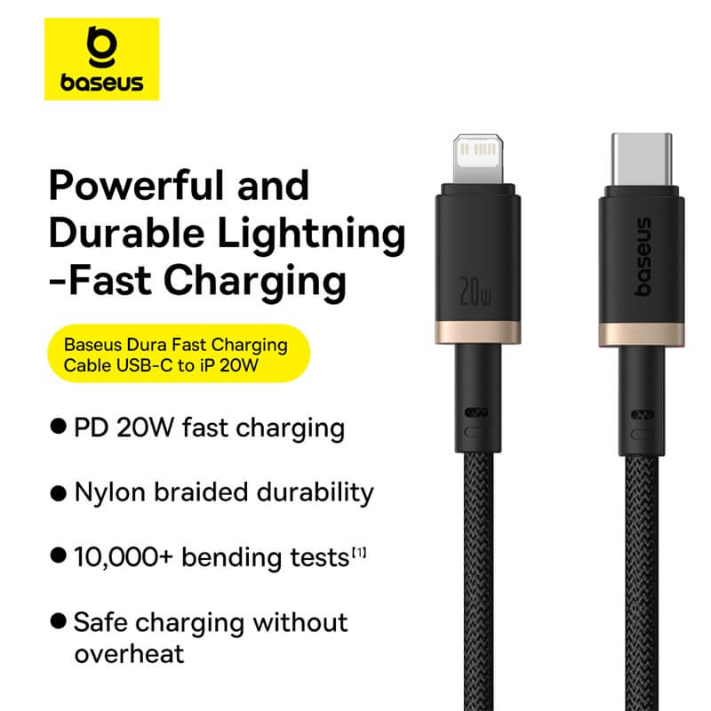 Baseus Dura Charging Cable USB-C to iP 20W