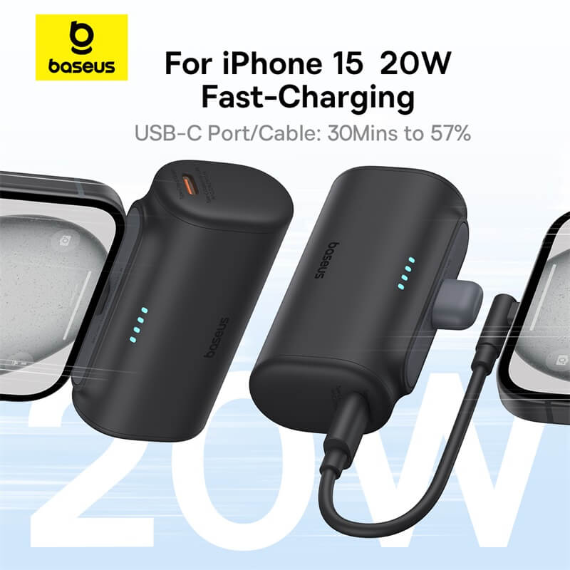 Baseus Compact Fast Charging Power Bank Type-C Edition 5000mAh 20W