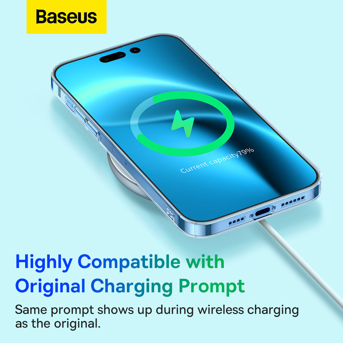 Baseus Crystal Series Magnetic Case For iPhone 14 Pro Tempered Glass + Cleaning Kit Clear