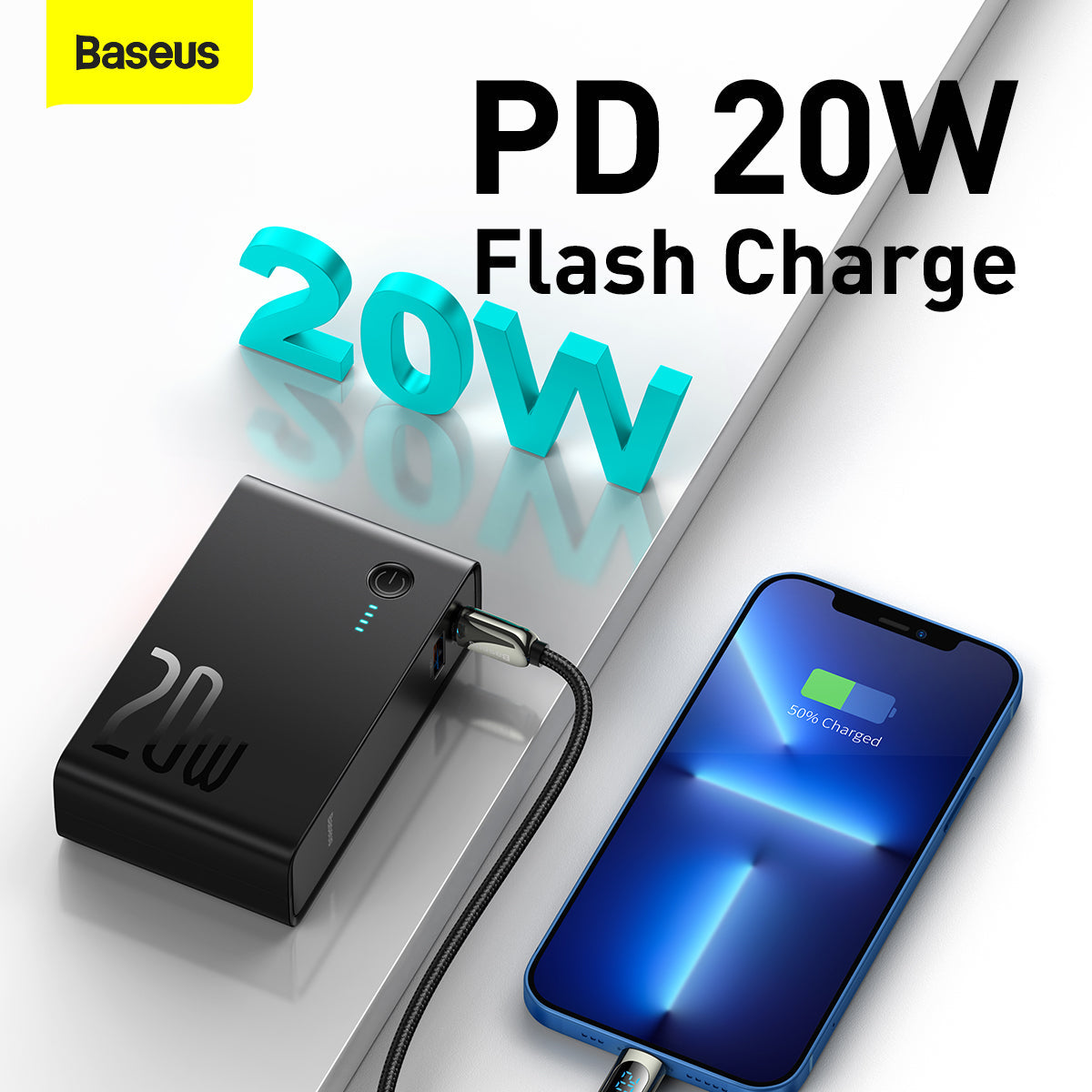 Baseus 20W Power Station 2 Power Bank Adapter 10000mAh CN Black